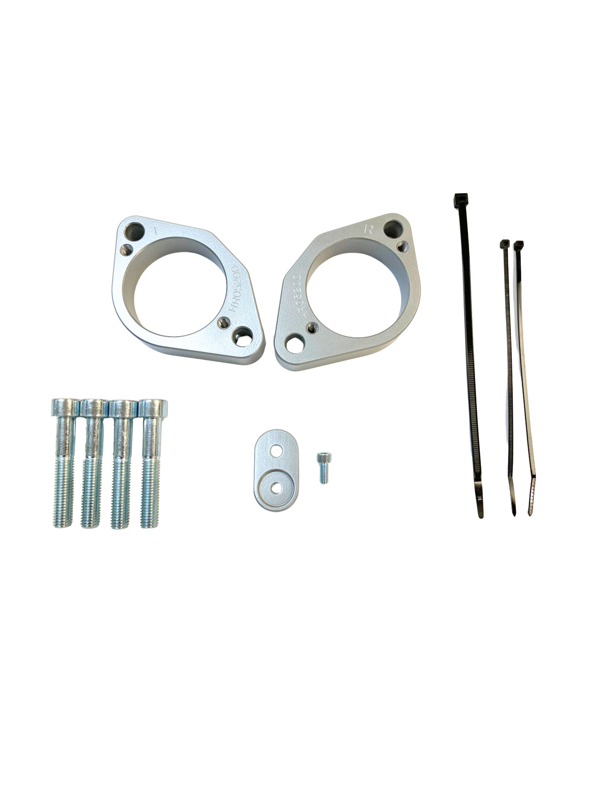 Handlebar Risers Silver Bmw - 281-0535 - HeliBars