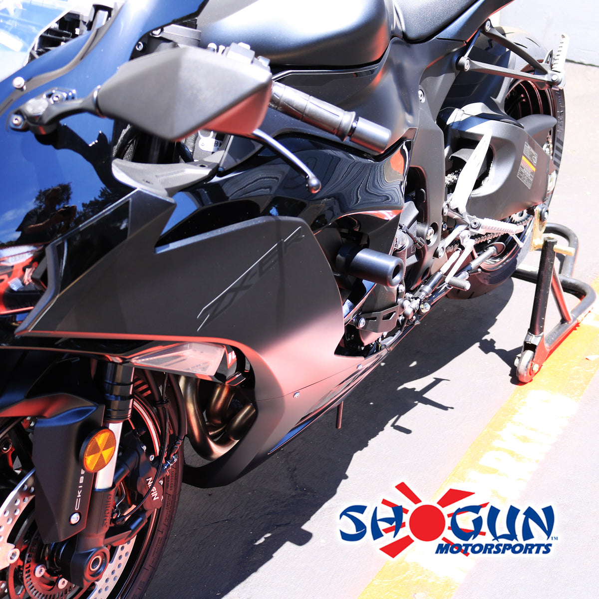 Frame Sliders No Cut Black Kaw - 71-1773 - Shogun Industries
