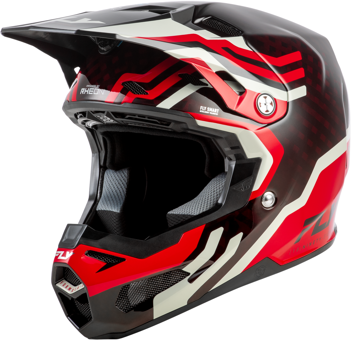 Formula S Carbon Byte Helmet Red Carbon/Red/Grey Xs - 73-4451XS - Fly Racing