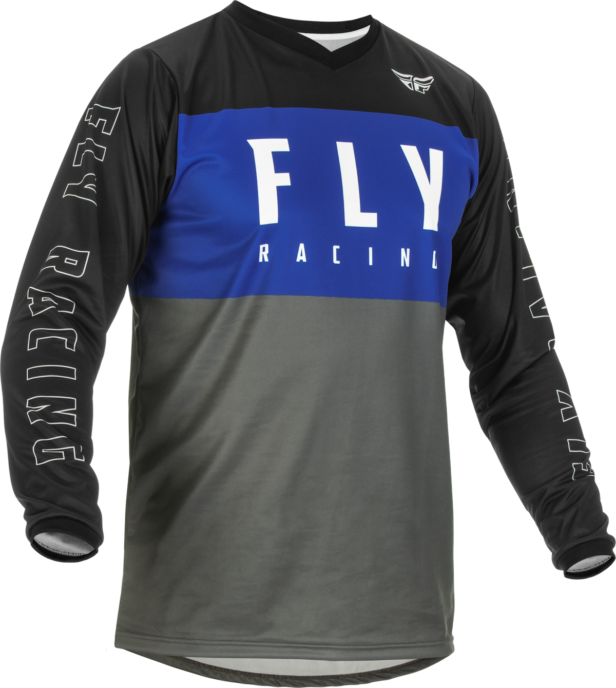 F-16 Jersey Blue/Grey/Black Lg - 375-921L - Fly Racing