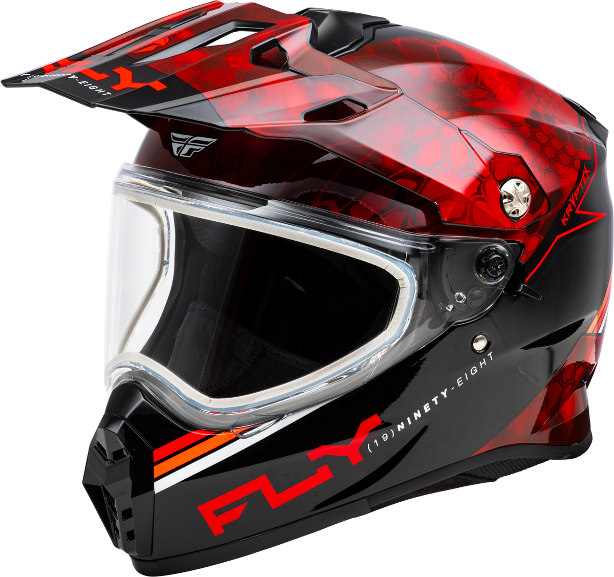 Trekker Cw Conceal Helmet Dual Shld Red/Black Xl - 73-31358X - Fly Racing
