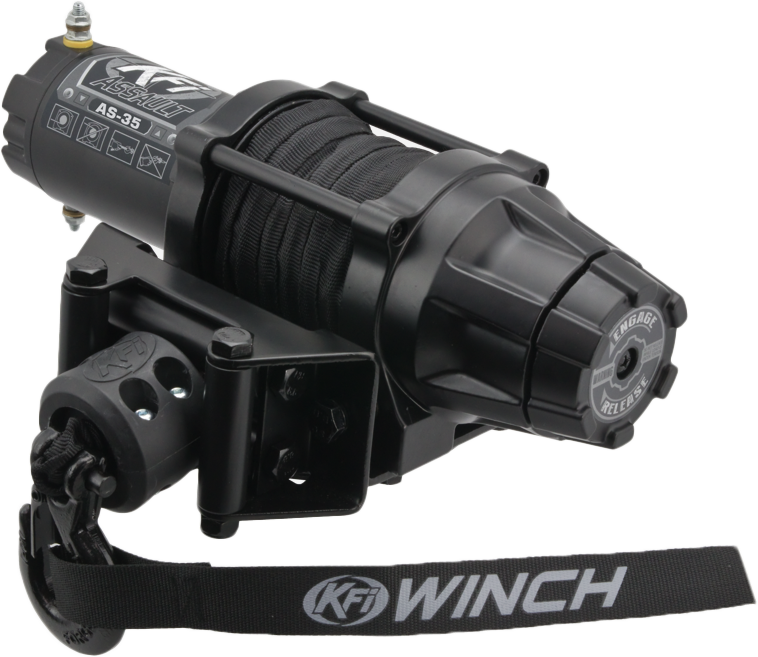 3500lb Synthetic Assualt Series Winch - 10-0221 - KFI Products