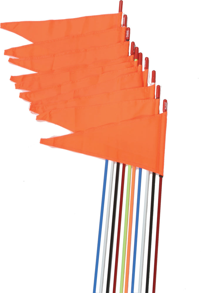 Safety Flags Stud Mount White 7' 10/Pk - 36-20963 - Firestik Antenna Co