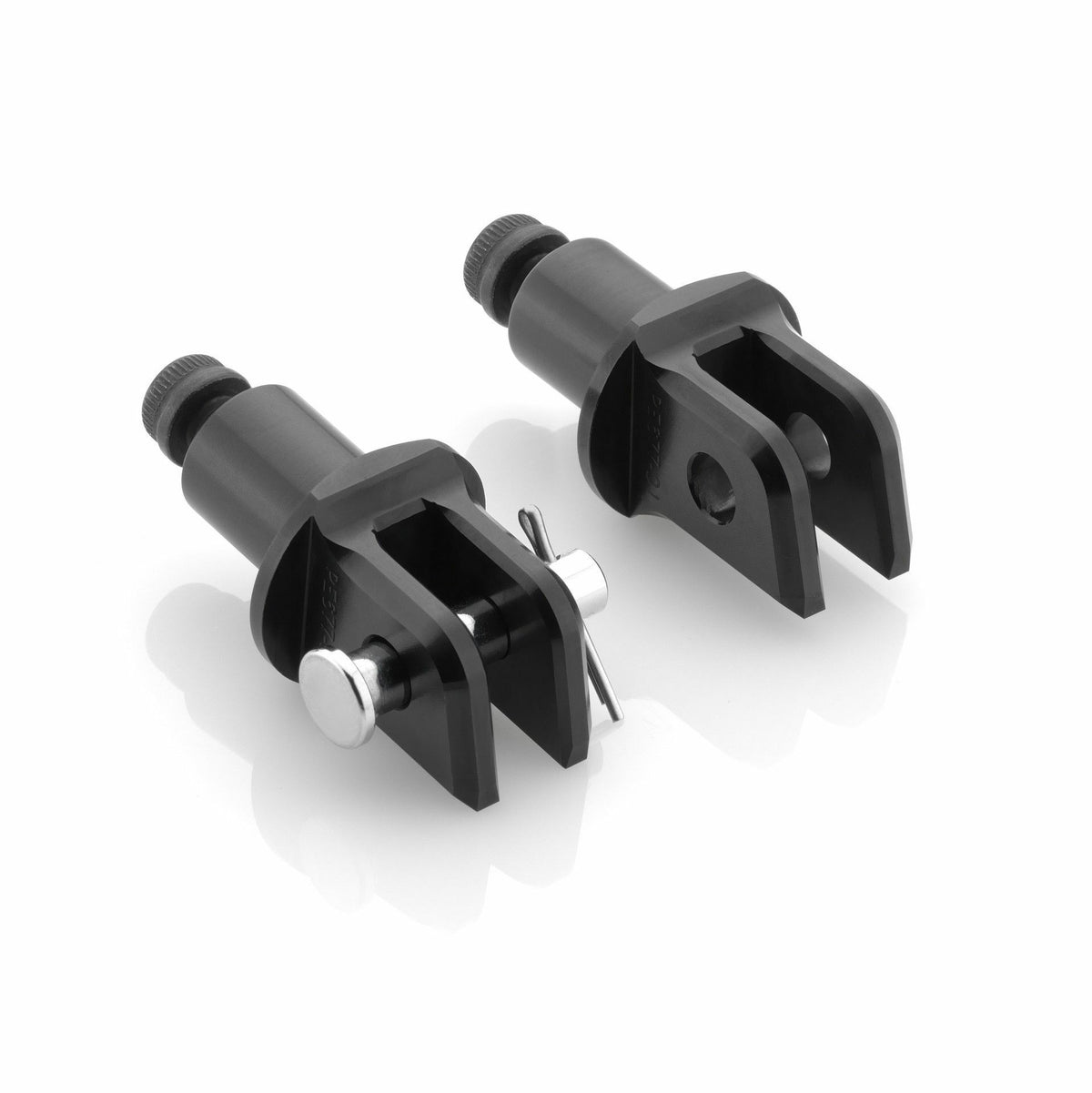 Footpeg Mount Kit Rider Black Pr - 58-PE679B - RIZOMA
