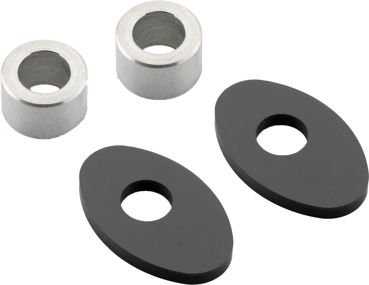 Turn Signal Mounting Kit 2 Pcs Black - 58-FR230B - RIZOMA